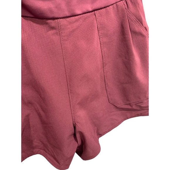 XS Wrangler All Terrain Gear Women's Shorts Pull On Pockets Merlot New - Picture 7 of 14